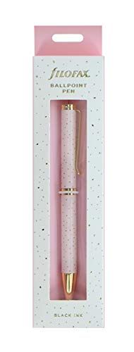 Filofax Confetti Balpen - Rozenkwarts - Zwart