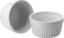 Excellent Houseware Creme brulee schaaltjes - 6x stuks - wit - 11 cm - Porselein