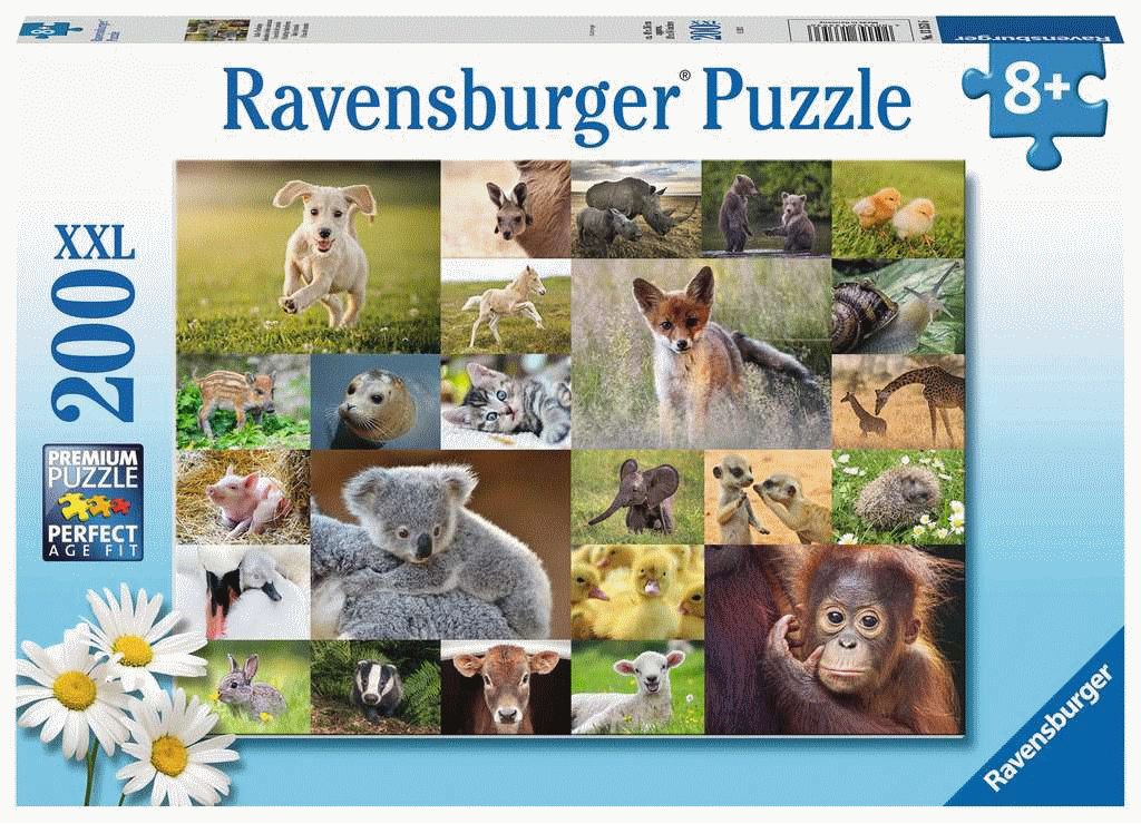 Ravensburger Schattige Babydieren Puzzel (200 XXL stukjes)