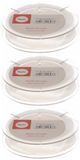 Rayher hobby materialen 3x Hobby/decoratie witte organza sierlinten 1,5 cm/15 mm x 10 meter