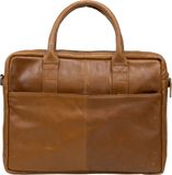 DSTRCT State Street Laptoptas 17 inch cognac