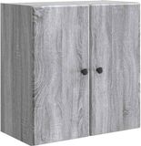vidaXL Wandkast 59 x 31 x 60 cm Bewerkt hout Grijs Sonoma