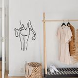 Merkloos Asir - Wanddecoratie - Zwart - 35,5 x 50 cm