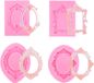 4x moules en silicone pour cadres photo pour chocolat - Mini moules en argile auto-durcissante style baroque