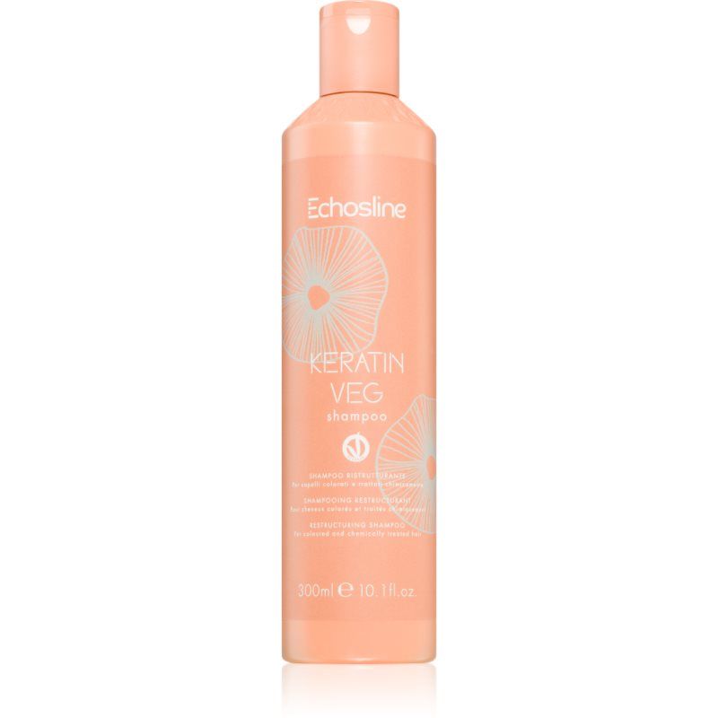 ECHOSLINE Keratin Veg Shampoo for Hair Reconstruction 300ml