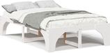 vidaXL Bedframe Wit Massief Grenenhout 120 x 200 cm