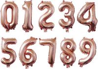 Go Go Gadget Cijferballon Folieballon 70cm Rose Goud Cijfer 6