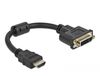 Delock Adapter HDMI male to DVI 24+5 female 4K 30 Hz 20 cm