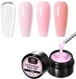 Born Pretty - Extension gel - 4x30 ml - HEMA-vrij - Builder gel - Nagelgel - UV gel builder - Gel -Nagelverlenging - Buildergel - Builder gel gel nagels - UV gel - Gel nagels - Gelnagels