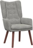 vidaXL Fauteuil lichtgrijs fluweel 63 x 67 x 94 cm