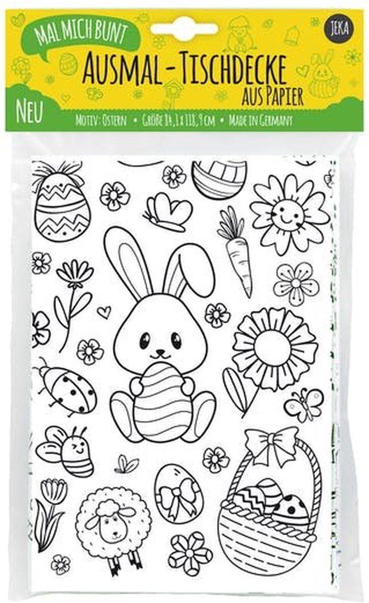 JEKA Kleurplaat tafelkleed Pasen - 8719689919511