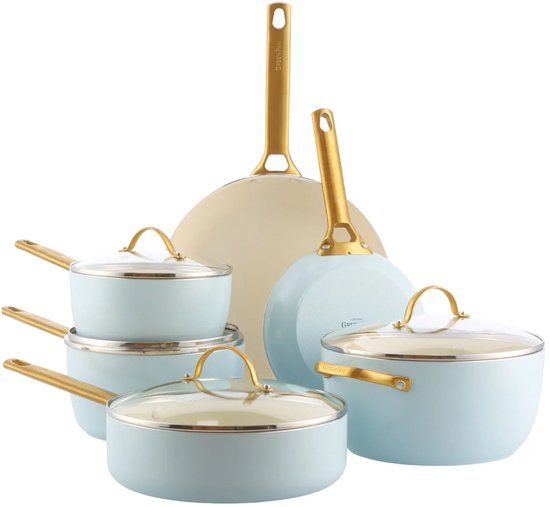 GreenPan Padova pannenset 10-delig - Light blue