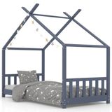 vidaXL Lit pour enfant bois gris 80x160 cm