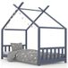 vidaXL Lit pour enfant bois gris 80x160 cm