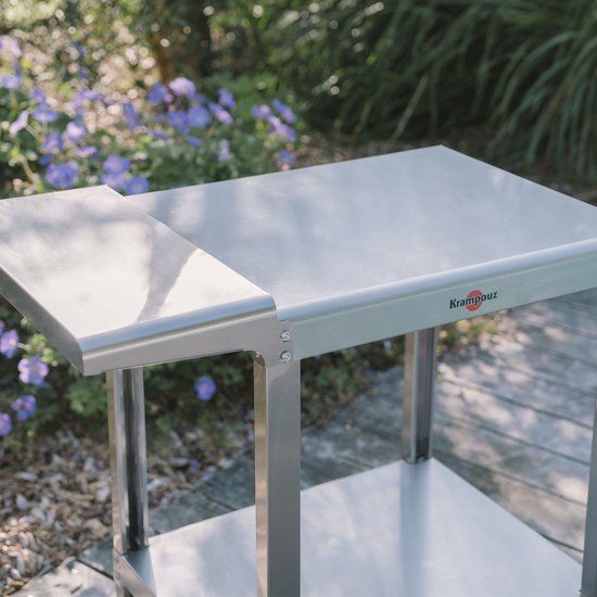 Krampouz trolley voor plancha - grijs