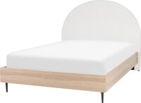 MILLAY - Bed - Wit - 140 x 200 cm - Stof
