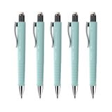 FABER-CASTELL Poly Matic Caribic Blue 0,7 mm, 5 stuks | Vulpotlood met automatische stiftvoortgang voor comfortabel schrijven