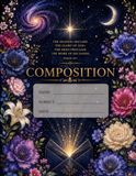 Starry Night Floral Composition Book