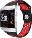Strap-it Fitbit Ionic sport band - zwart/rood - Maat: L