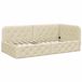 vidaXL Hoek Bed Frame Crème Stof 100 x 200 cm