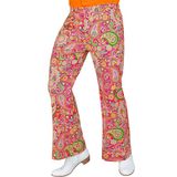 Widmann SRL Jaren 70 broek paisley heren Rood XXL