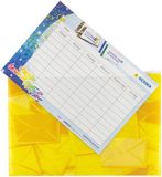 HERMA postmap met rits, DIN A4, geel
