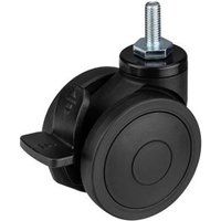 Oplite GTR S8 Castor Wheel - Set van 8 Wielen - Zwart