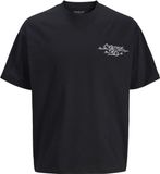 JACK&JONES JCODUST SCRIPT BACK TEE SS CREW NECK Heren T-shirts Zwart L