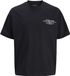 JACK&JONES JCODUST SCRIPT BACK TEE SS CREW NECK Heren T-shirts Zwart L