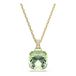 Swarovski Millenia Hanger, Kussenslijpsel, Groen, 18 Karaat Gouden Afwerking