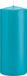 Trend Candles Cilinderkaars/stompkaars - turquoise - 8 x 20 cm - 119 branduren
