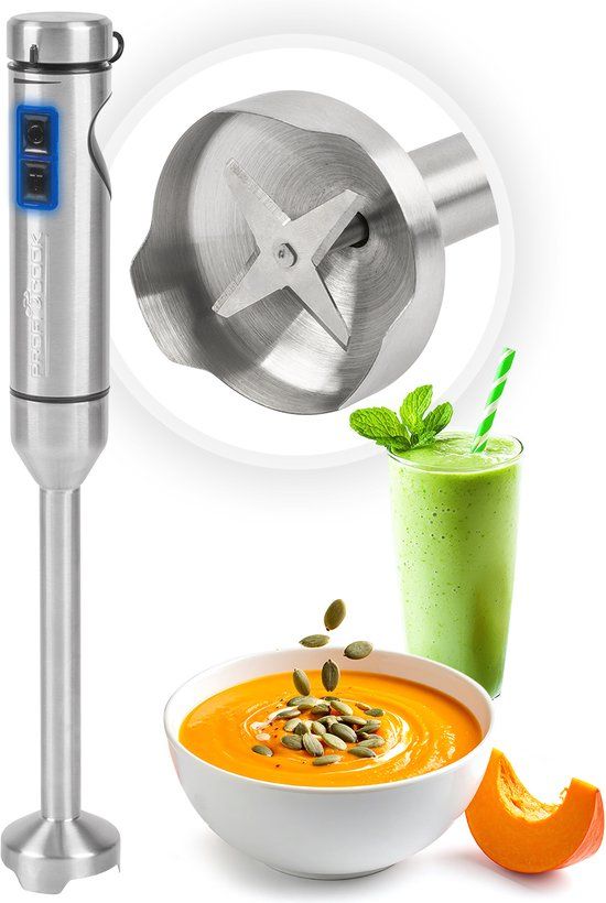 ProfiCook SM 1317 - Staafmixer - RVS - Traploze snelheidsinstelling - Turbofunctie - 1000W
