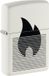 Zippo 214 Lined Flame Zippo Design Wit Metaal
