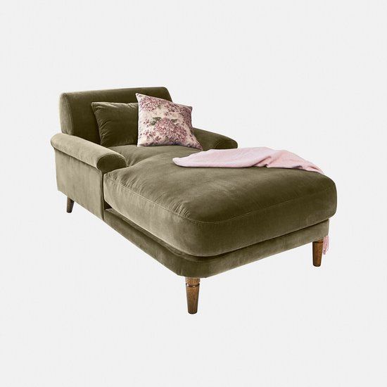 LOBERON Chaise longue Jouvrelle groen