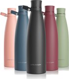 LARS NYSØM Roestvrijstalen drinkfles 'Nåde' 1000ml Onyx Black