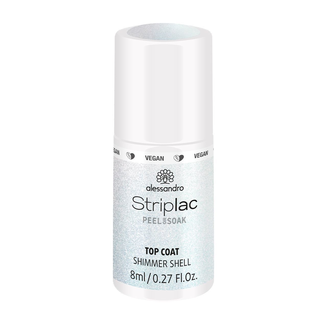 Alessandro Striplac Peel or Soak Nagel Top Coat - 8 ml - Transparent