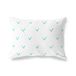 BonaMaison Turkoois-Wit Decoratieve Kussensloop, Kussenhoezen Bank, Decoratieve Kussenhoesjes, Kussensloop; Sofa, Slaapkamer, Kantoor, Auto 45x60 Cm - Ontworpen en vervaardigd in Turkije