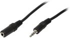 Logilink Audio Extension Cable 1x 3.5mm to 1x 3.5mm Male/Female 10m Black