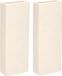 Gerimport Waterverdamper - 4x - creme wit - keramiek - 400 ml - radiatorbak luchtbevochtiger - 7 x 18,5 cm