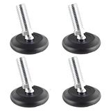 WAGNER QuickClick® Stelvoetjes Ø 37 mm set van 4 met kogelgewricht en schroefdraad M10 x 25 mm I 4x stelvoetjes + viltglijders - wolvilt ULTRASOFT - diameter Ø 30 mm - Made in Germany - 15416100
