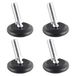 WAGNER QuickClick® Stelvoetjes Ø 37 mm set van 4 met kogelgewricht en schroefdraad M10 x 25 mm I 4x stelvoetjes + viltglijders - wolvilt ULTRASOFT - diameter Ø 30 mm - Made in Germany - 15416100