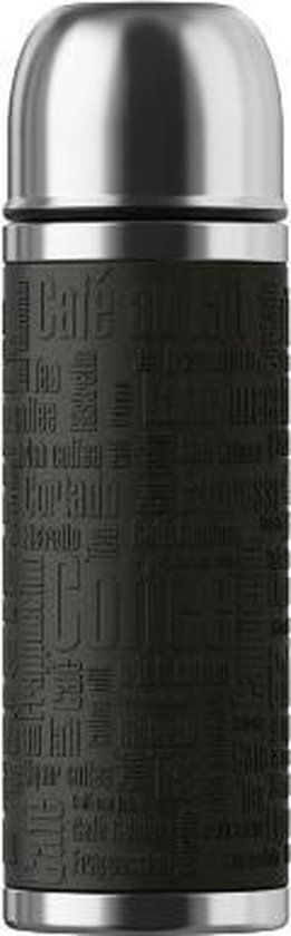 Emsa 515711 - Thermosfles - 0.5l - Zwart - RVS - Dubbelwandig