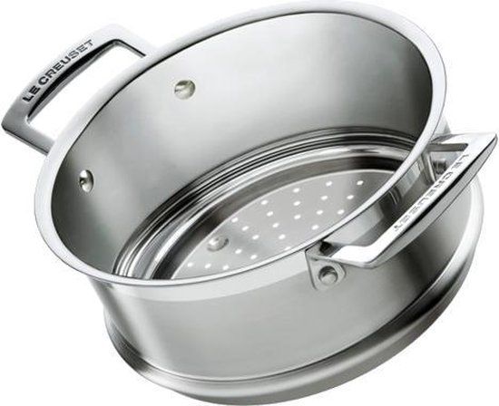 Le Creuset Stoommand - 24cm - RVS - Zilver