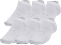 Under Armour Essential No Show Sportsokken Unisex - Maat 46-50 - Weiß - 6 Paar