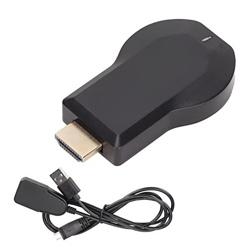 YUXUE Draadloze Display Dongle, WiFi Dongle HDMI-adapter 1080P draagbare tv-ontvanger, Airplay spiegelscherm van telefoon naar groot scherm, ondersteuning DLNA Stick