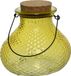 Decoris Wespenvanger/Wespenval met hengsel - Glas - Saffraangeel - D14 x H13 cm