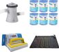 WAYS - Chauffage de piscine et pompe de filtration 1250 L/h et 6 filtres type H et brosse de nettoyage WAYS