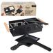 Merkloos Raclette set - Gourmetset - Metaal en hout - 62 x 32 x 11 cm - Zwart