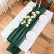Chiffon nappe d'autel vert foncé 30x300cm