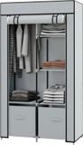 Homcom Stoffkleiderschrank mit Reißverschlusstüren 850-287V00